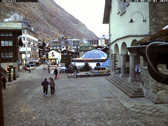 Archiv Foto Webcam Gemeindehaus Zermatt