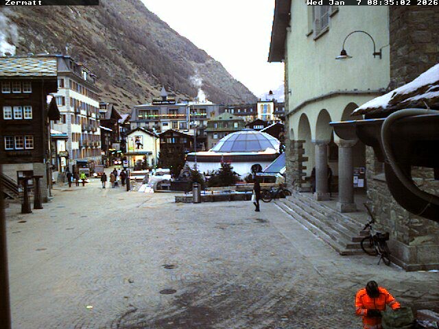 Archived image Webcam Zermatt Village