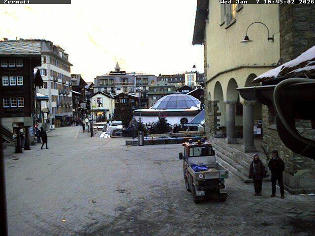 Archived image Webcam Zermatt Village