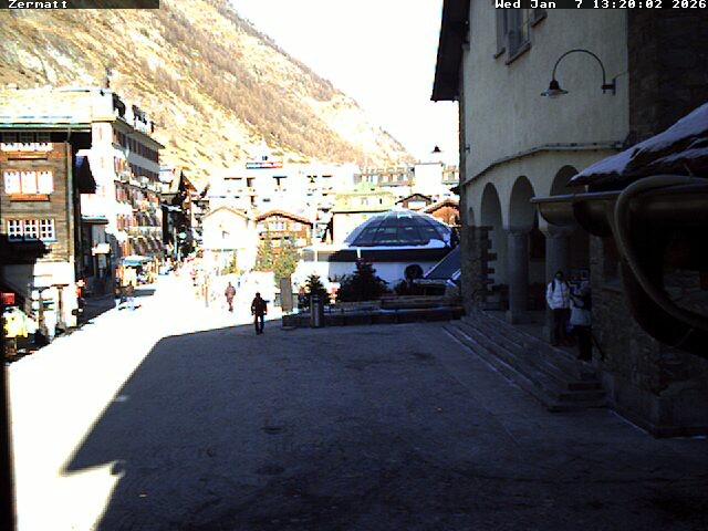 Archived image Webcam Zermatt Village