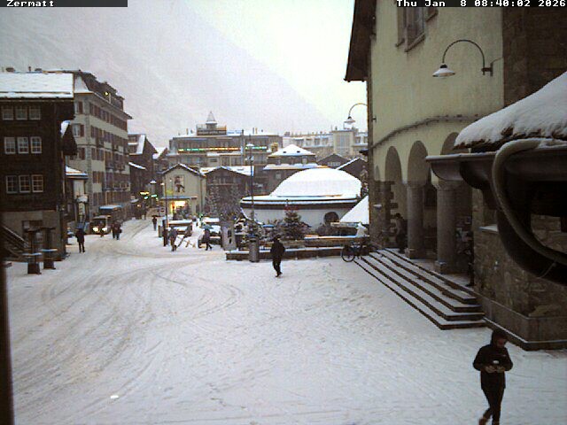 Archiv Foto Webcam Gemeindehaus Zermatt