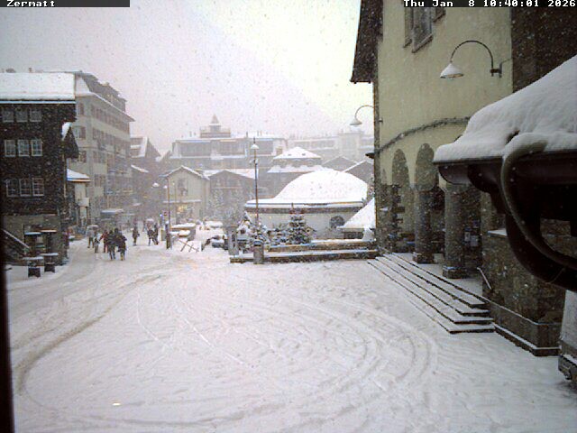 Archiv Foto Webcam Gemeindehaus Zermatt