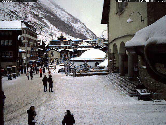 Archiv Foto Webcam Gemeindehaus Zermatt