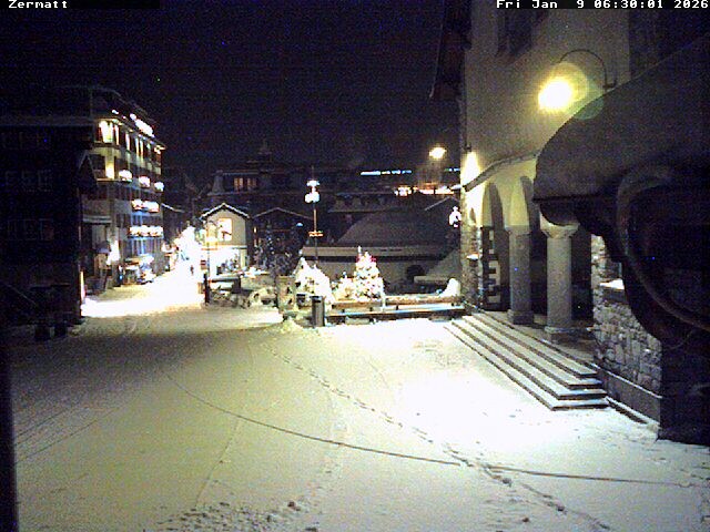 Archived image Webcam Zermatt Village