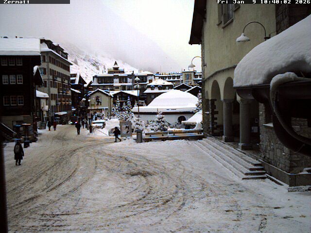 Archived image Webcam Zermatt Village
