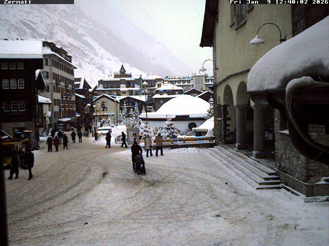 Archived image Webcam Zermatt Village