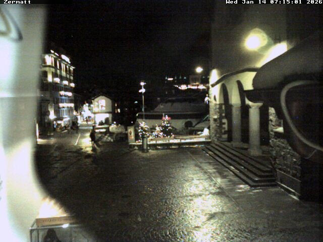 Archiv Foto Webcam Gemeindehaus Zermatt