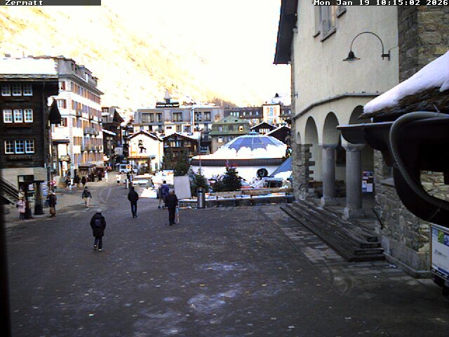 Archived image Webcam Zermatt Village