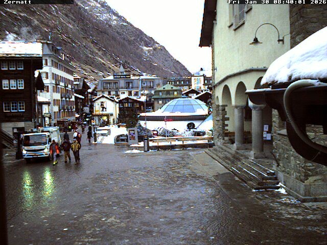 Archiv Foto Webcam Gemeindehaus Zermatt