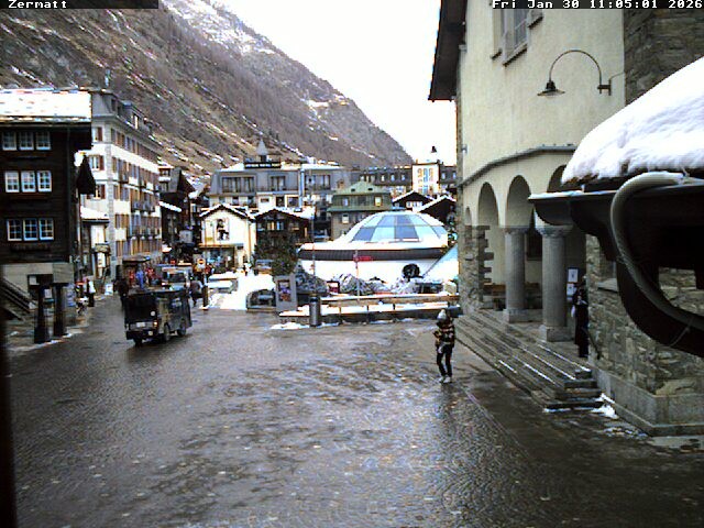 Archiv Foto Webcam Gemeindehaus Zermatt