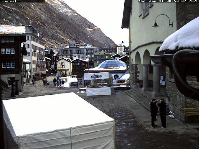 Archiv Foto Webcam Gemeindehaus Zermatt