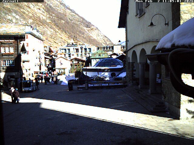 Archiv Foto Webcam Gemeindehaus Zermatt