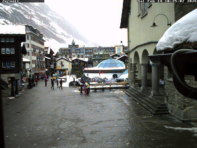 Archived image Webcam Zermatt Village