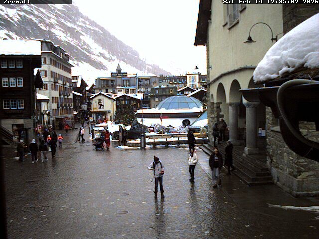 Archived image Webcam Zermatt Village