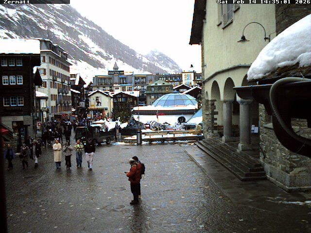 Archived image Webcam Zermatt Village