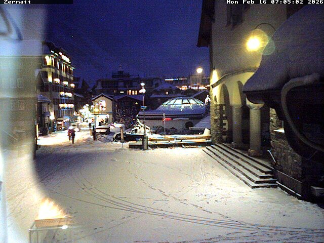 Archived image Webcam Zermatt Village