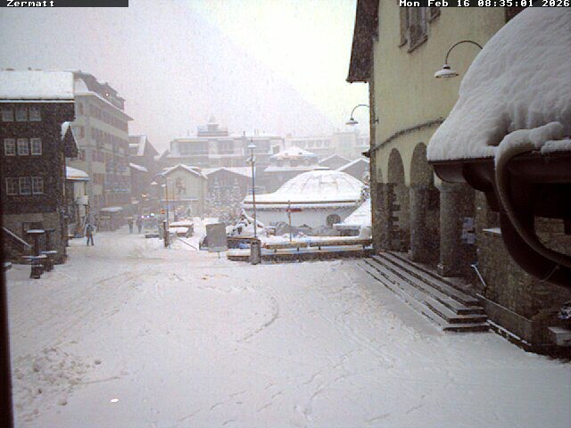 Archived image Webcam Zermatt Village