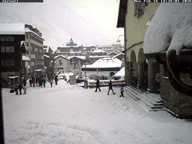Archiv Foto Webcam Gemeindehaus Zermatt