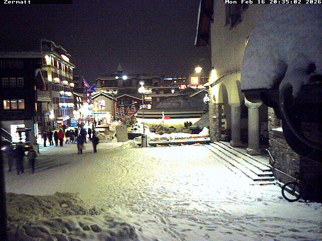 Archiv Foto Webcam Gemeindehaus Zermatt