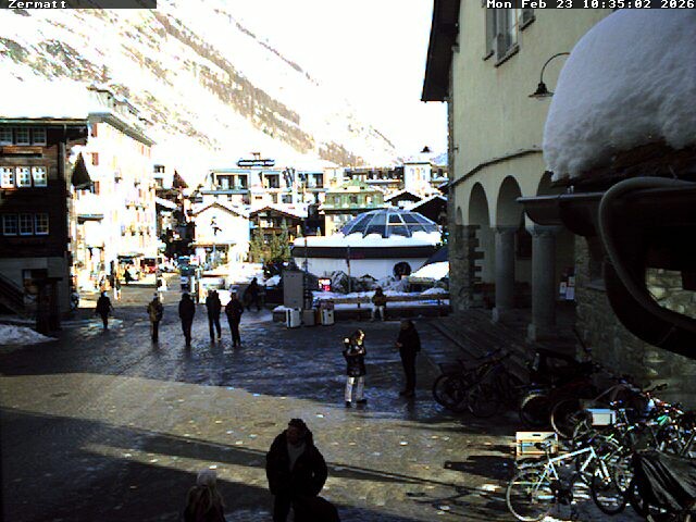 Archiv Foto Webcam Gemeindehaus Zermatt
