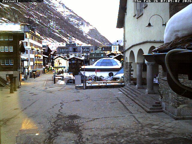 Archived image Webcam Zermatt Village