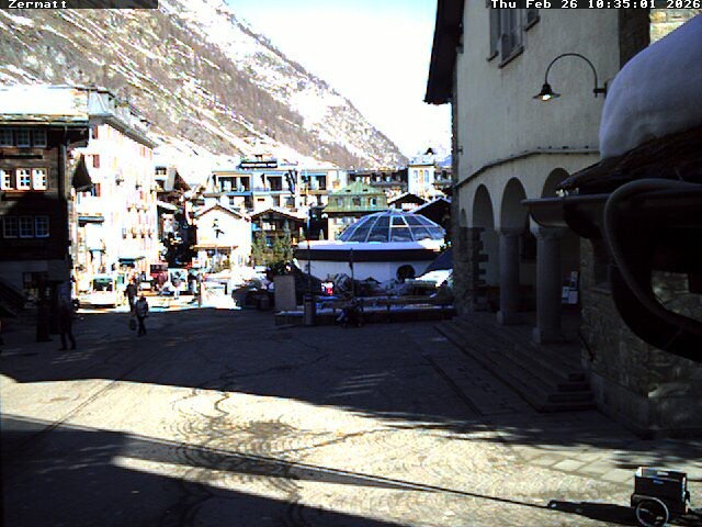 Archived image Webcam Zermatt Village