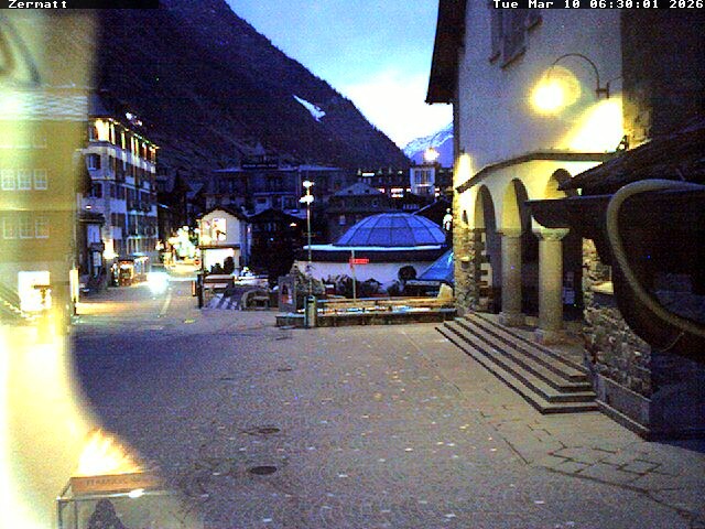Archived image Webcam Zermatt Village