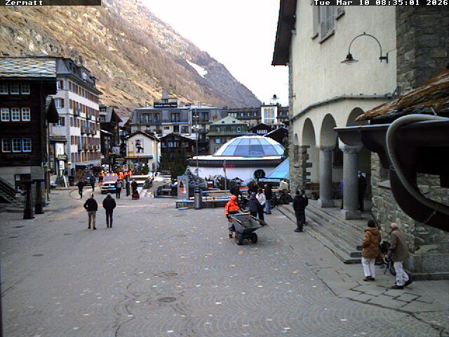 Archived image Webcam Zermatt Village