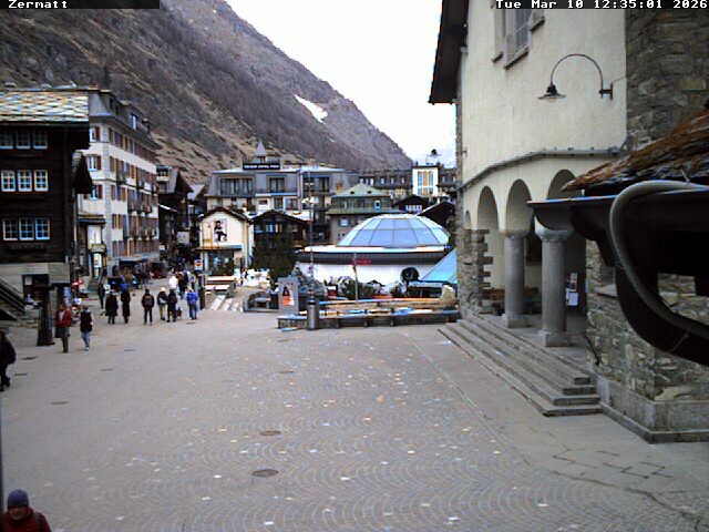 Archived image Webcam Zermatt Village
