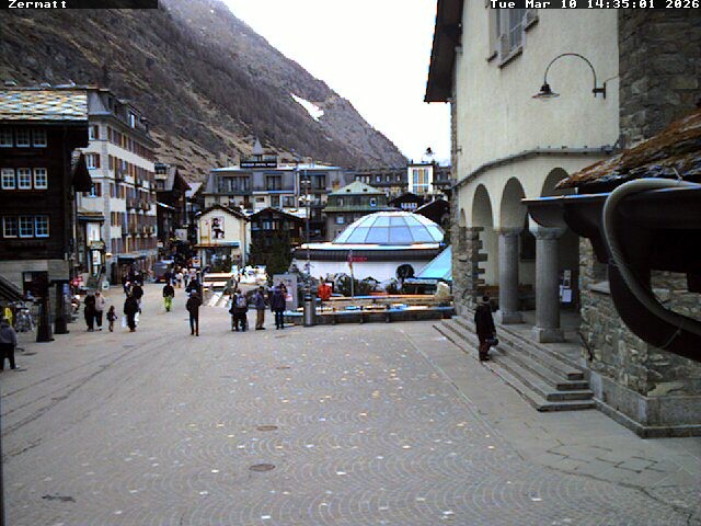 Archived image Webcam Zermatt Village