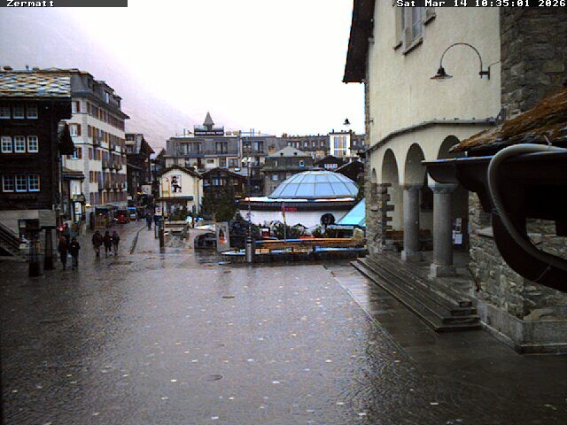 Archiv Foto Webcam Gemeindehaus Zermatt