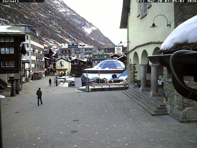 Archived image Webcam Zermatt Village