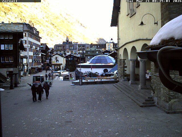 Archived image Webcam Zermatt Village