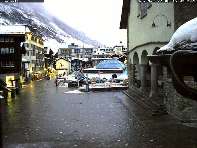 Archived image Webcam Zermatt Village