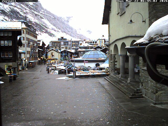 Archived image Webcam Zermatt Village