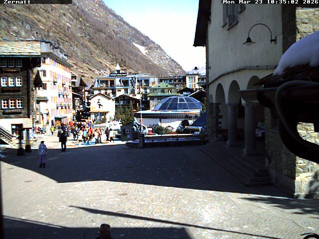 Archiv Foto Webcam Gemeindehaus Zermatt