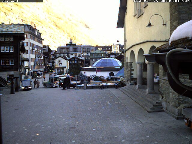 Archiv Foto Webcam Gemeindehaus Zermatt