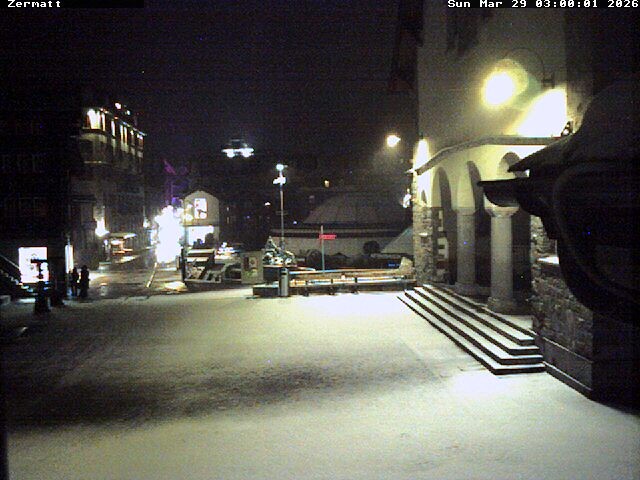 Archived image Webcam Zermatt Village