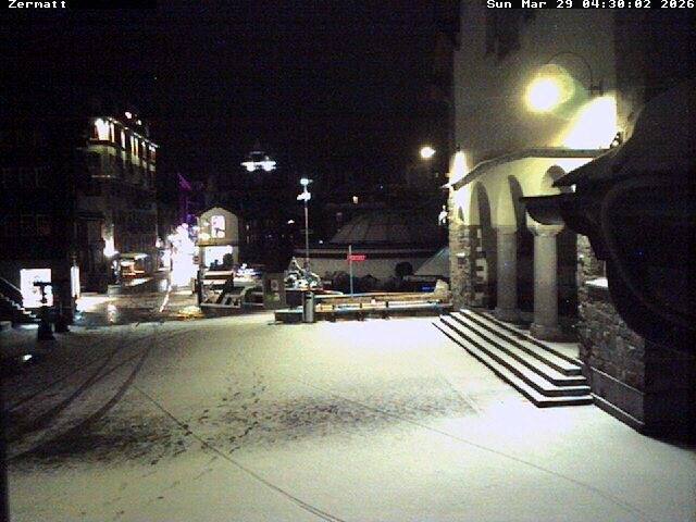 Archived image Webcam Zermatt Village
