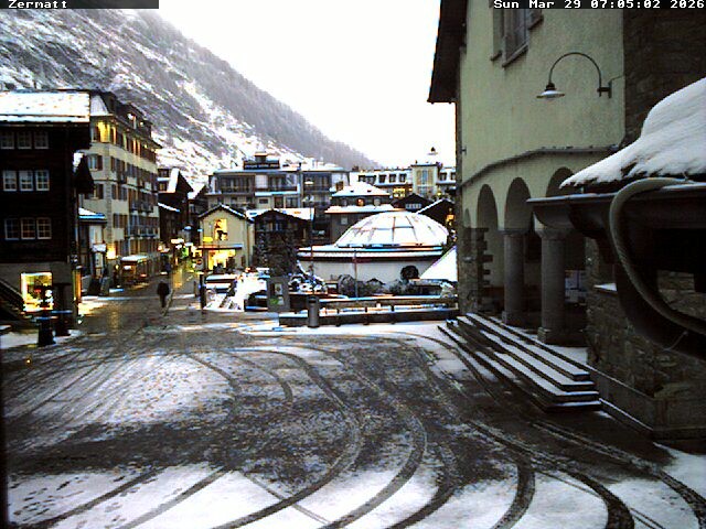 Archived image Webcam Zermatt Village