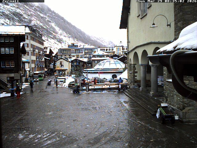 Archived image Webcam Zermatt Village