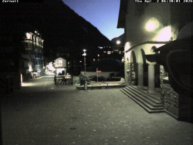 Archiv Foto Webcam Gemeindehaus Zermatt