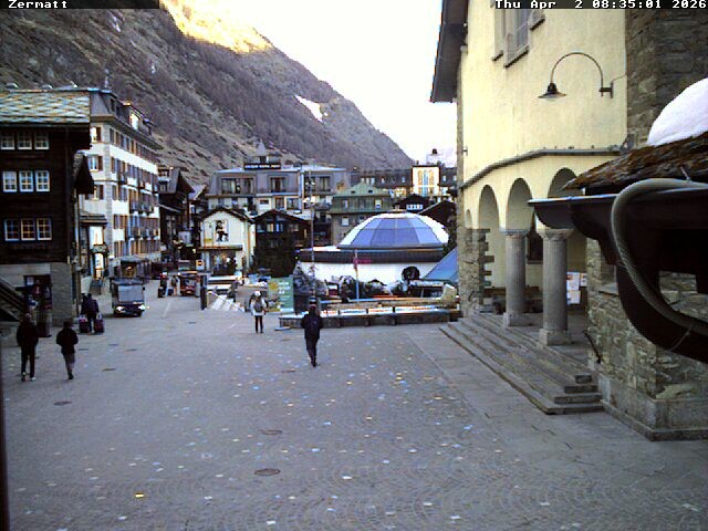 Archiv Foto Webcam Gemeindehaus Zermatt