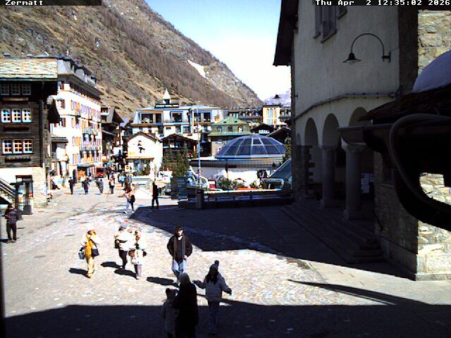 Archived image Webcam Zermatt Village