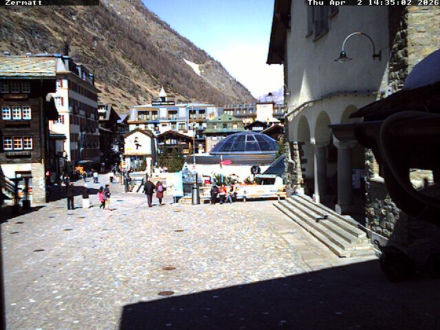 Archived image Webcam Zermatt Village