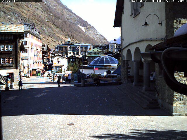 Archiv Foto Webcam Gemeindehaus Zermatt