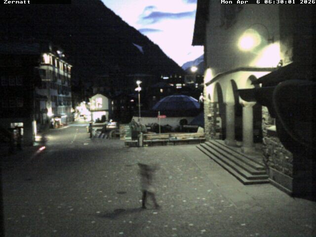 Archived image Webcam Zermatt Village