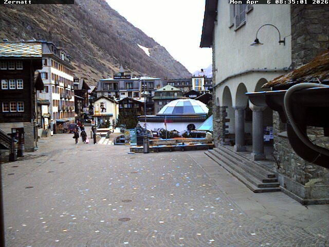 Archived image Webcam Zermatt Village