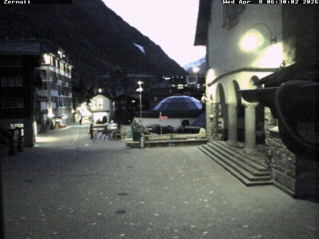 Archived image Webcam Zermatt Village