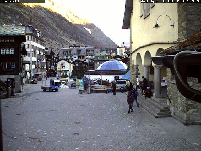 Archived image Webcam Zermatt Village